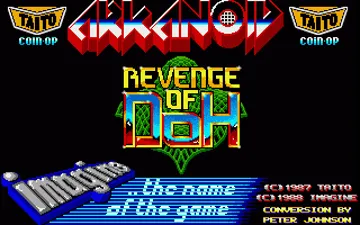 Arkanoid - Revenge of Doh screen shot title